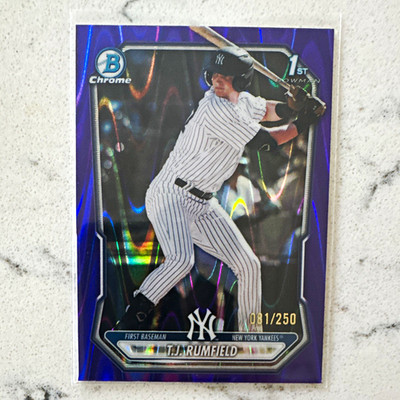 Topps 2026 1st Bowman Chrome Purple Refractor /250 T.J. Rumfield #BCP-134