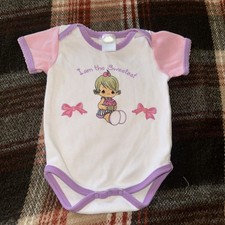 Vintage Precious Moments girls girly under shirt Bodysuit size 0-3 m baby