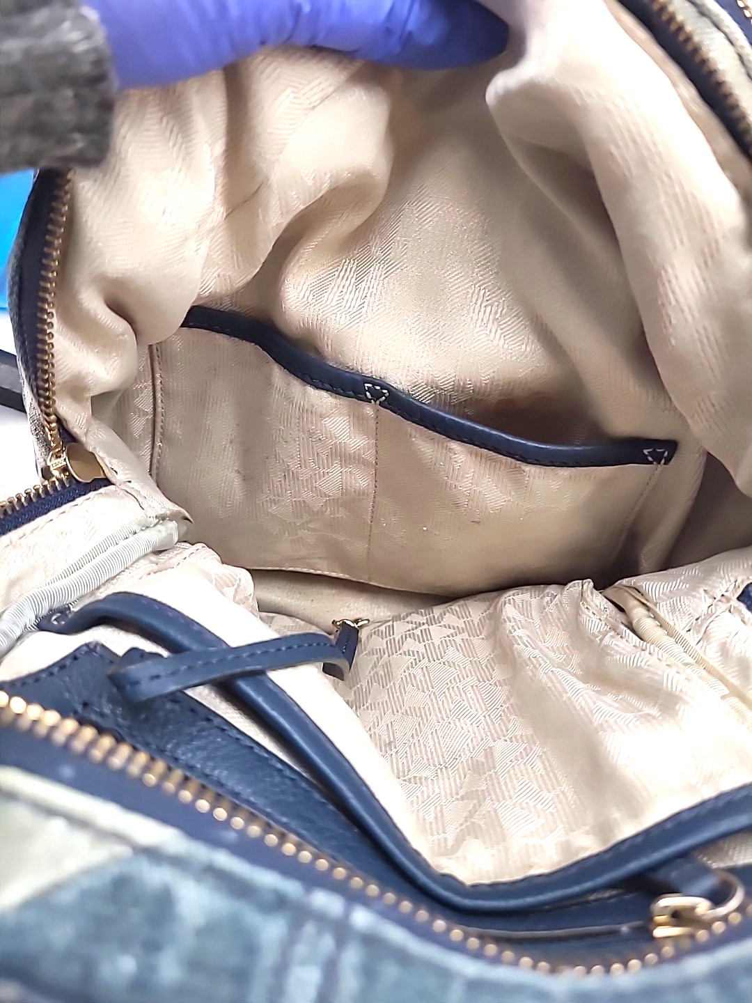 Michael Kors Denim Patchwork Backpack - image 11