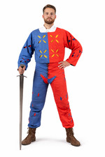 Men's Medieval Renaissance German Landsknecht Warrior Costume Tunic Top