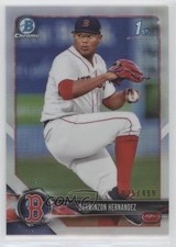 2018 Bowman Chrome Prospects Refractor 35/499 Darwinzon Hernandez #BCP196 in5