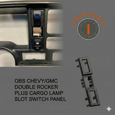 9502 Chevrolet Gmc Ck Dual Rocker Switch Plate W Factory Cargo Or Fog Switch 9502 Chevrolet Gmc Ck Dual Rocker Switch Plate W Factory Cargo Or Fog Switch