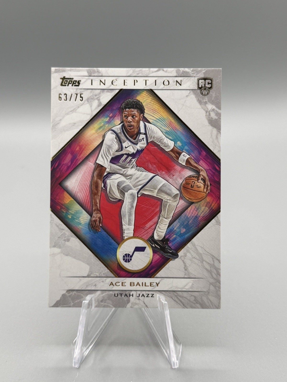2025-26 Topps Inception Basketball Ace Bailey #72 RC Rookie Red Jazz /75