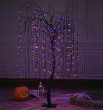 7 Feet Halloween Willow Tree, 256 LED Lights for Home, Festival, Nativity,Par...