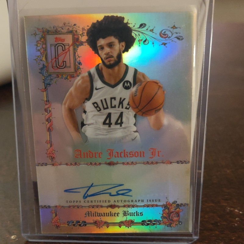 2025-26 Topps Signature Class Andre Jackson Jr. Manuscripts Refractor Auto MS-AJ