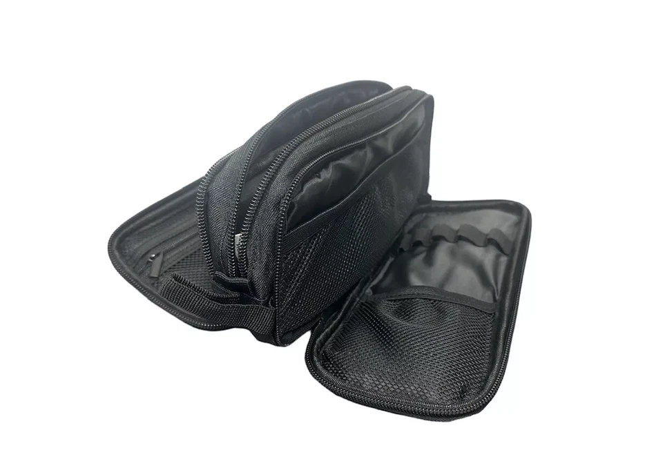 Black Pencil Case Large Capacity Durable Zip Pouch School Stationery Organiser - Image 4 of 4