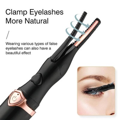Portable 3 Temperature Natural Electric Eyelash Curler ( USB )