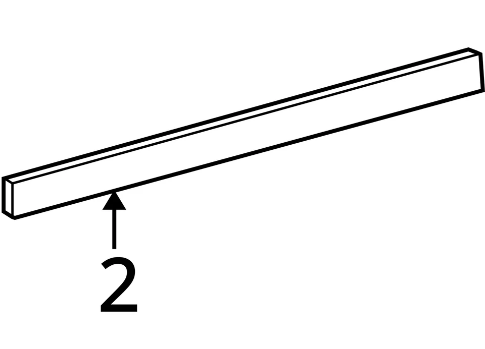 2005 - 2006 年道奇克莱斯勒 STRATUS SEBRING 后门成型 68001561AA - 全新原始设备制造商 — 第 3/3 张图片