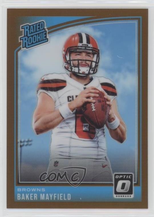 2018 Donruss Optic Rated Rookie Bronze Prizm Baker Mayfield #153 0ls
