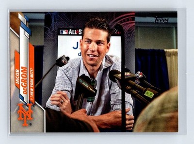 Jacob deGrom 2020 Topps Update #U-299 #U-299b SP Variation Interview