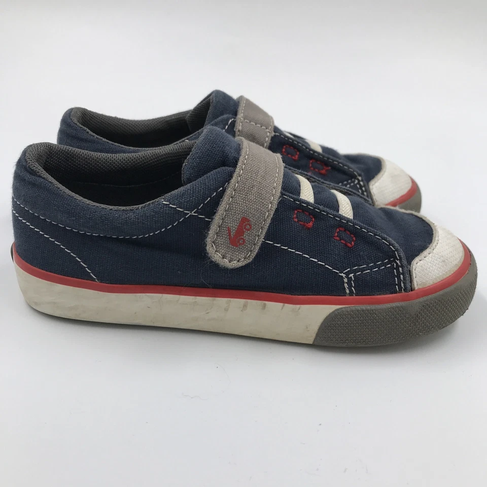 See Kai Run Kid's Sneaker Tanner Size 11 Navy Blue Red Gray Accents - Image 3 of 4