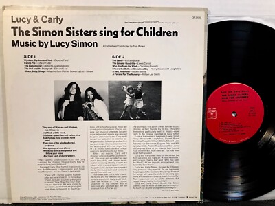 LUCY & CARLY SIMON The Simon Sisters Sing For Children LP COLUMBIA