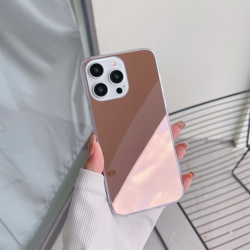 De Luxe Miroir Silicone Bumper Coque Pour iPhone 16 15 14 13 12 Pro Max 11 XR XS - Photo 12 sur 13