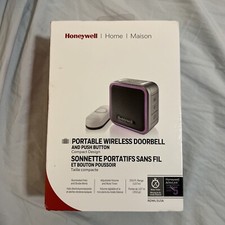 Honeywell 5 Series Portable Wireless Doorbell With Halo Light & Push Button
