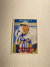 Tampa Bay Rays CHIH WEI HU Signed Card