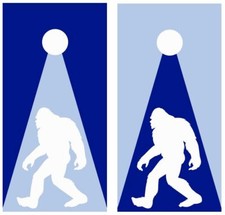 Bigfoot Themed Boarder Cornhole Board Wraps Decal 3713