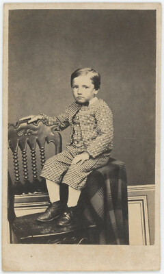 CDV Bouvry Um 1865. Porträt Eines Jungen. Mode.