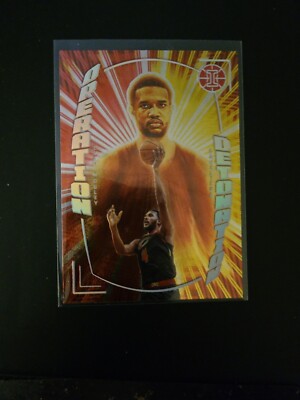 2021-22 Panini Illusions - Operation Detonation  Red & Yellow #10 Evan Mobley...