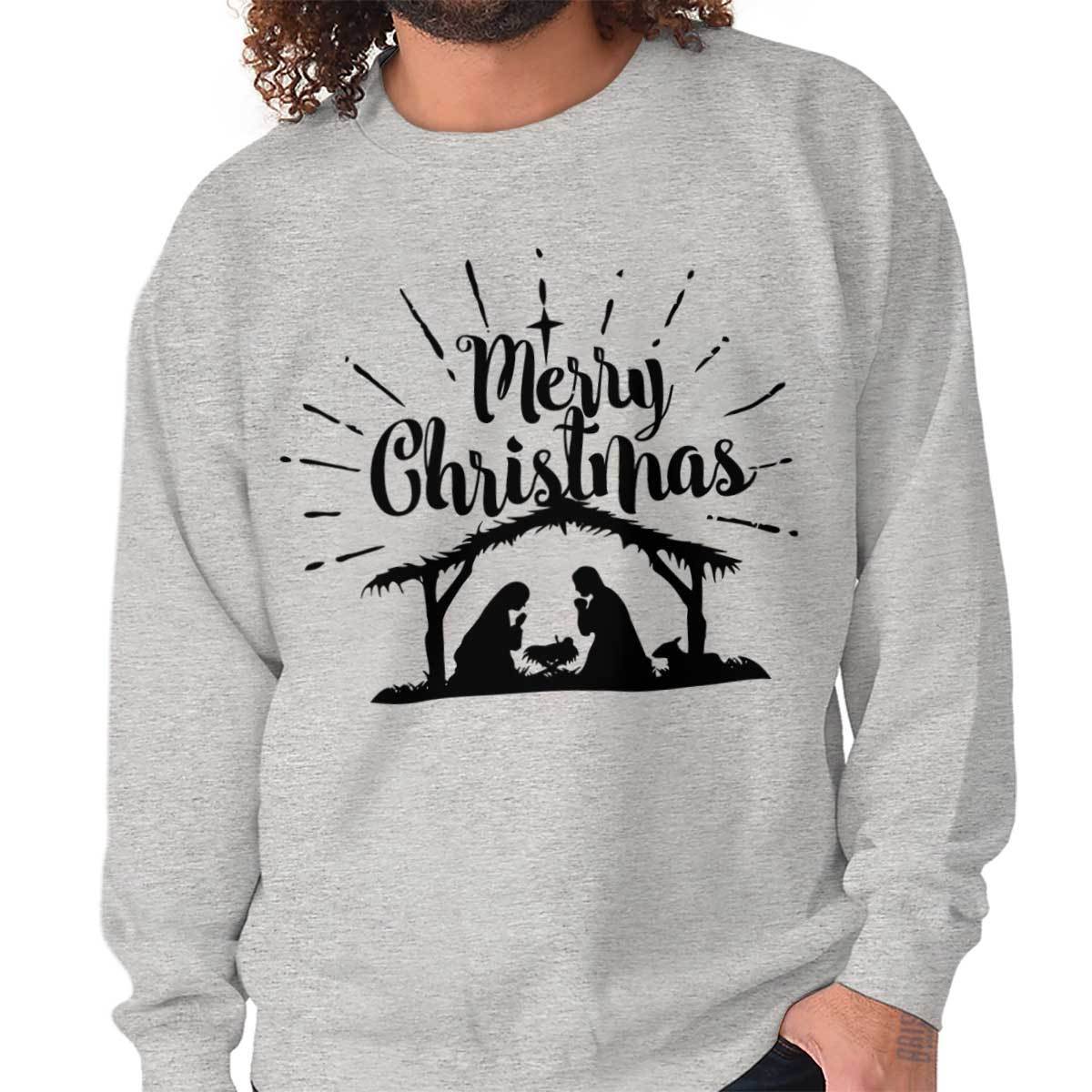 Jesus Christmas Nativity Cross Hoodie Jesus Christmas Nativity Cross Hoodie