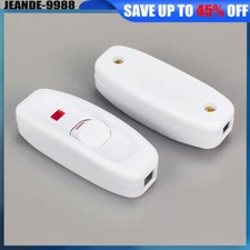 AC 240V 10A Inline ON/OFF Button Table Bedside Lamp Desk Light Cord Cable Switch