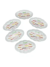 VTG TOSCANY COLLECTION ICE CREAM PLATES Dessert Plates Ice Cream Sundae Set Of 6