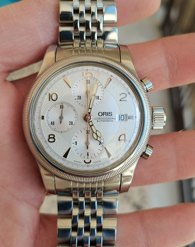 Orologio Oris big crown aviaton chronograph jumbo all stainless steel swiss made - Imagen 21 de 22