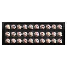 PENNZONI Baseball Display Case, Acrylic Hockey Puck Display Case, Holds 30 Balls