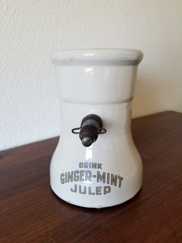 Emerson's Ginger - Mint Julep Soda Fountain Dispenser Crock, Extremely Rare - Picture 17 of 18