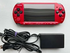 PSP 3000 Red/Black- GOOD CONDITiON + Sony Official 1GB Card
