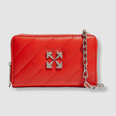 $1295 Off-White Women's Red Jackhammer Quilted Leather $1295 Off-White Women's Red Jackhammer Quilted Leather