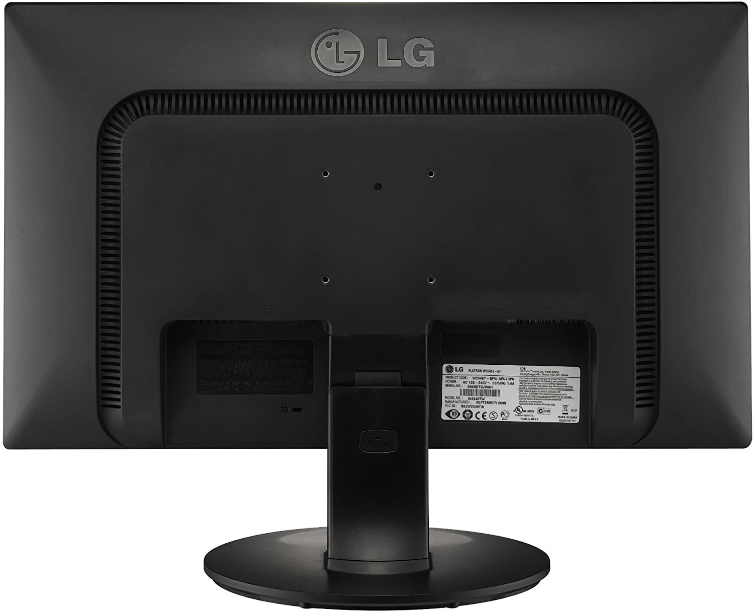 LG 18 5 Inch Wide LCD Monitor Black W 
