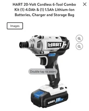 HART 20v Cordless 6-tool combo kit