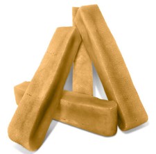 4 Chews  Himalayan Yak Milk Bones Dog Chews for Dogs - Organic, approx. 6"
