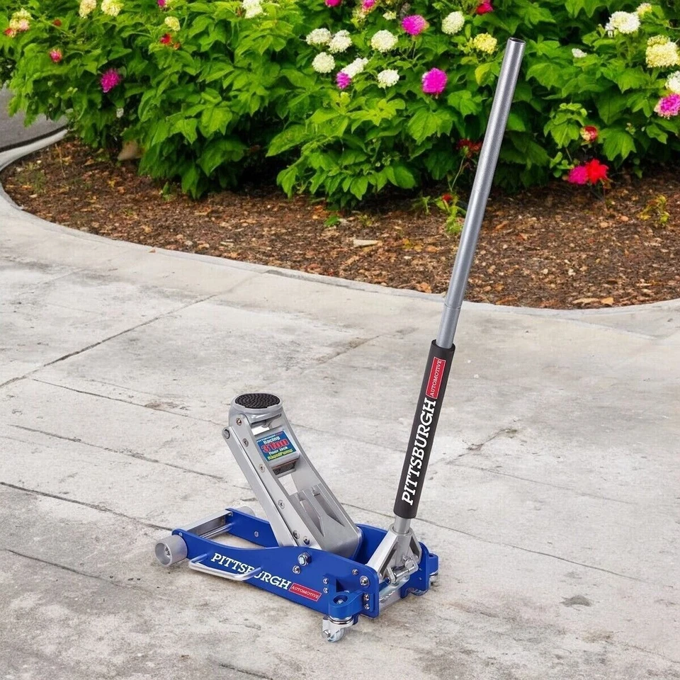 3 Ton Low Profile Aluminum Racing Floor Jack with Rapid Pump Foto 3 de 4