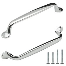 10 Pack Polished Chrome Cabinet Pulls 5 Inch128mm Hole Center Polished Nickel...