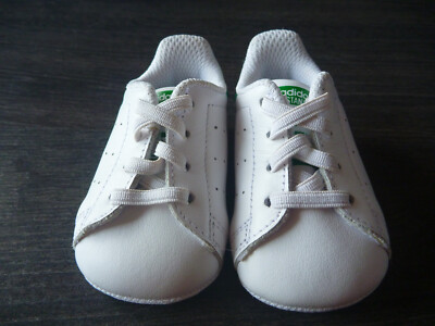 Adidas Originals Stan Smith Crib Synthetic Baby Trainers Shoes Sneaker Size  UK0K UK - Main Image