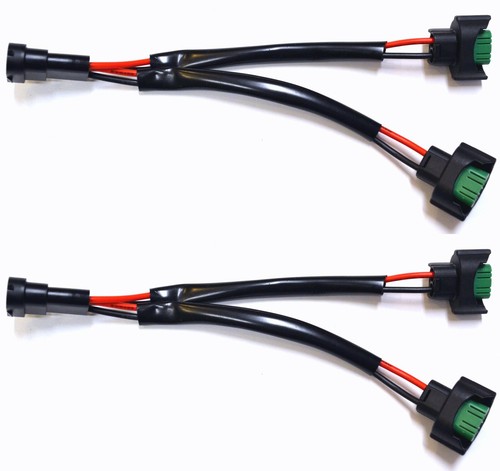 899 H27 Fog Light Wiring Pigtail Harness - Male Connector Plug, 12V Halogen Socket