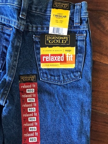 NEW Legendary Gold Blue Jeans Boys 7 Reg Relaxed Fit Adjustable Waist NWT - Picture 4 of 4