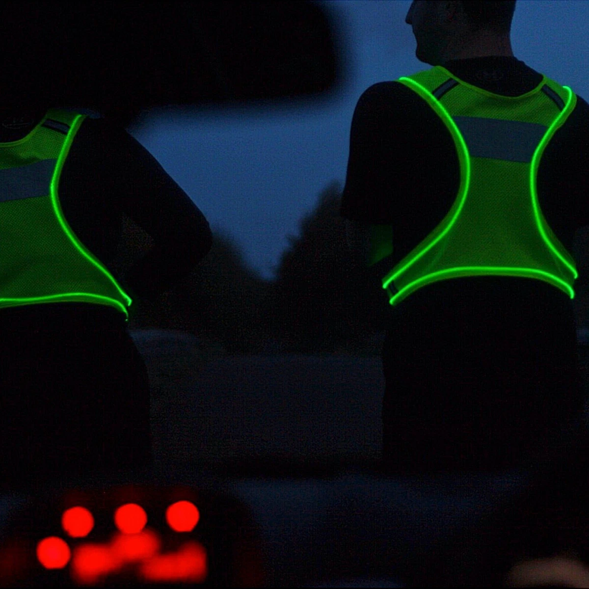 Flashing running best sale vest