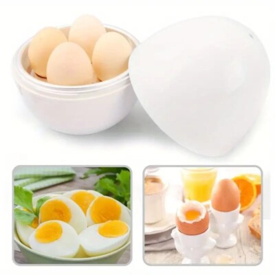 Microwave Egg Boiler Hard or Soft Boiled Eggs BPA Free Cook Up To 4 Eggs Healthy