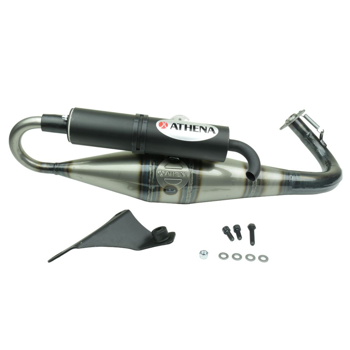 Kit D'échappement Complet Racing Athena Pour Piaggio Zip Disco 50 - Neuf - Fabriqué En Italie