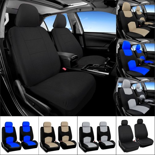 For Toyota Auto Car Seat Cover Full Set 5-Seats Front+ Rear Protector Polyester - Foto 2 di 42