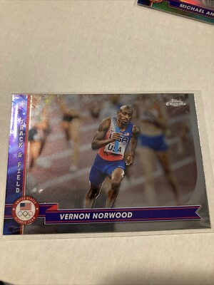 2024 US Olympic & Paralympic Topps Chrome #188 Vernon Norwood Track & Field