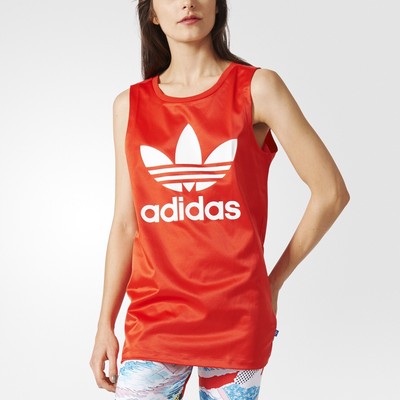 red adidas tank