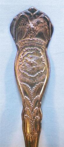 Illinois State Spoon Silverplate Rogers Silver Plate Collector Souvenir #10 - Picture 3 of 5