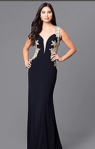 jovani black and gold