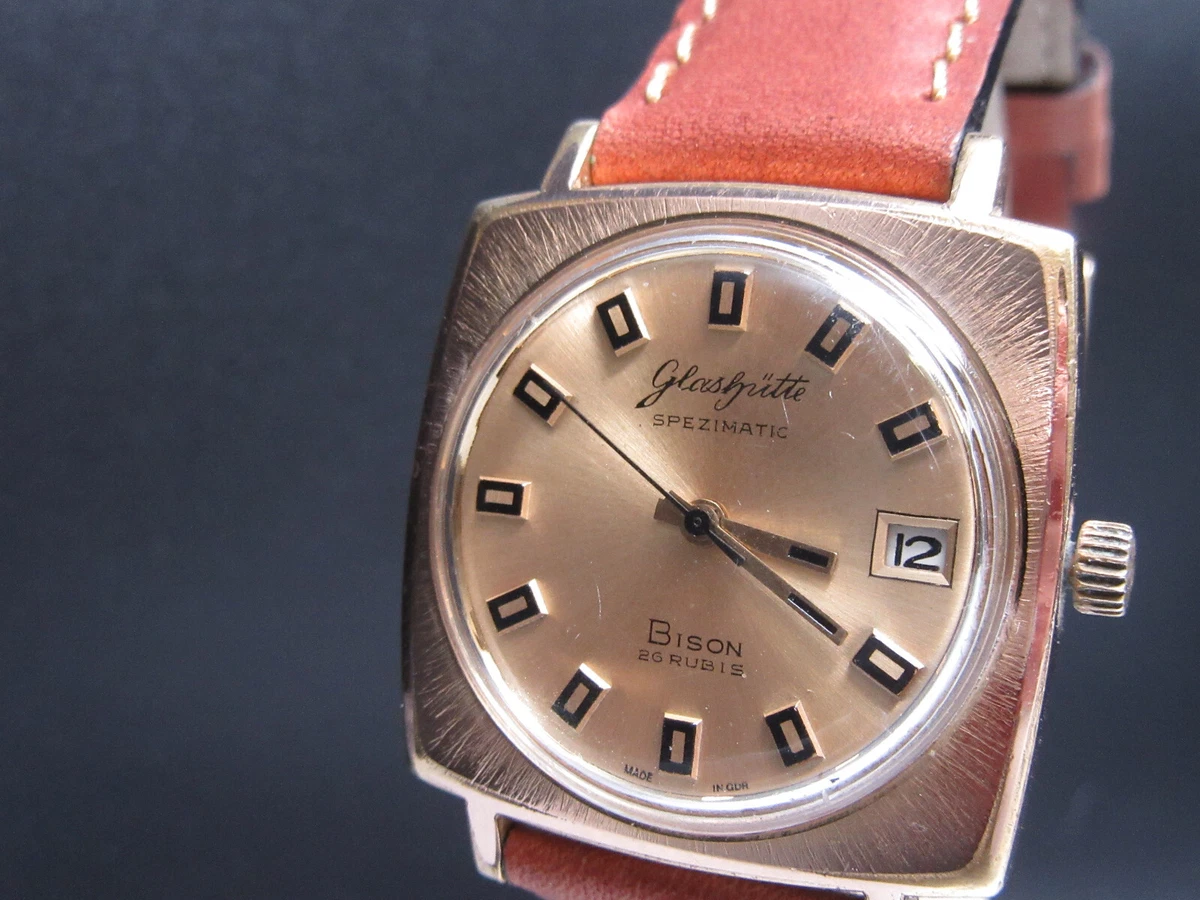 zegarek glashutte spezimatic 26 rubis bison