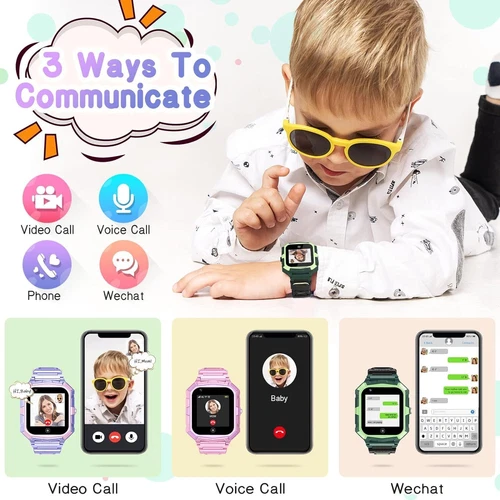 Kids 4G Smart Watchs Camera GSM Tracker SOS LBS Call Phone Game Watches Boy Girl - Bild 64 von 78