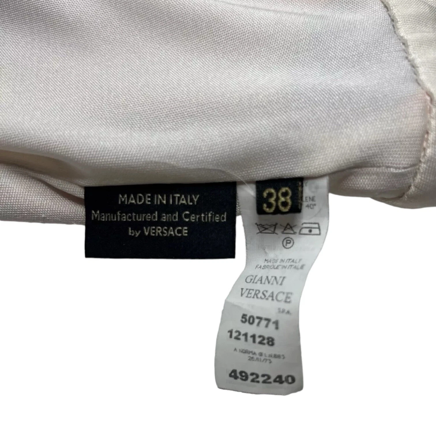 Abito Reggiseno Vintage Gianni Versace Halter Seta Jersey Glam Logo Geometrico IT38