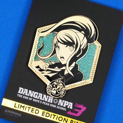 Aoi Asahina Danganronpa 1 3 Golden Enamel Pin - Anime Manga Figure Trilogy